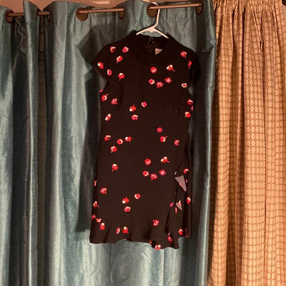 Kate Spade Dress Color: Black with pink flowers Size: 6 - Picture 1 of 5
